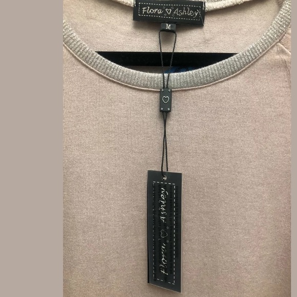 Flora Ashley Womens Round Neck Long Sleeve Top - Picture 8 of 9